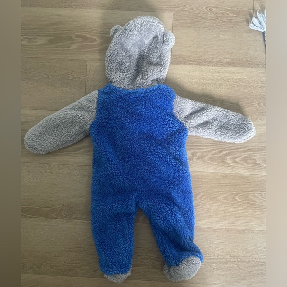 NWOT Florida Gators Game Nap Teddy Fleece Bunting Full-Zip Sleeper - Royal/Gray - Picture 3 of 6